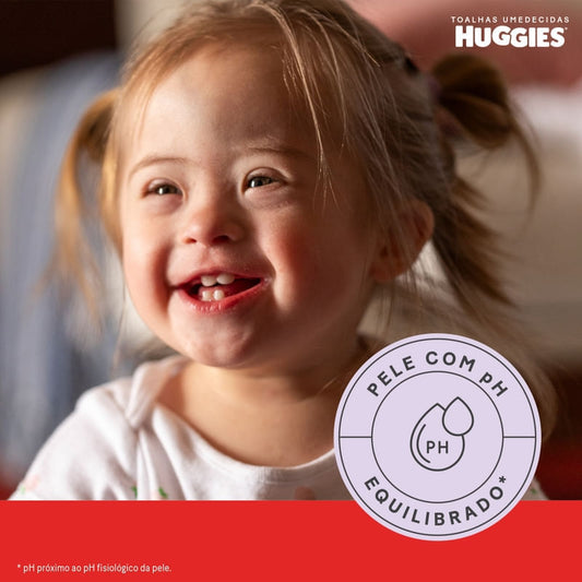 Lenços Umedecidos Huggies Rosto e Corpo 48 Unidades
