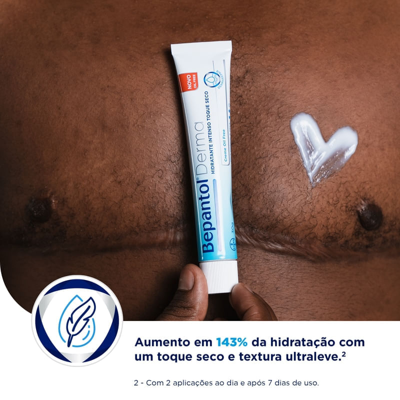 Creme Hidratante Bepantol Derma Toque Seco Oil Free Pele Normal a Seca 30g