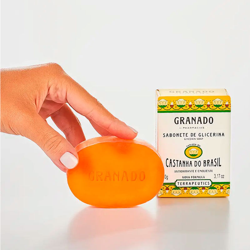 Sabonete em Barra de Glicerina Granado Castanha do Brasil 90g