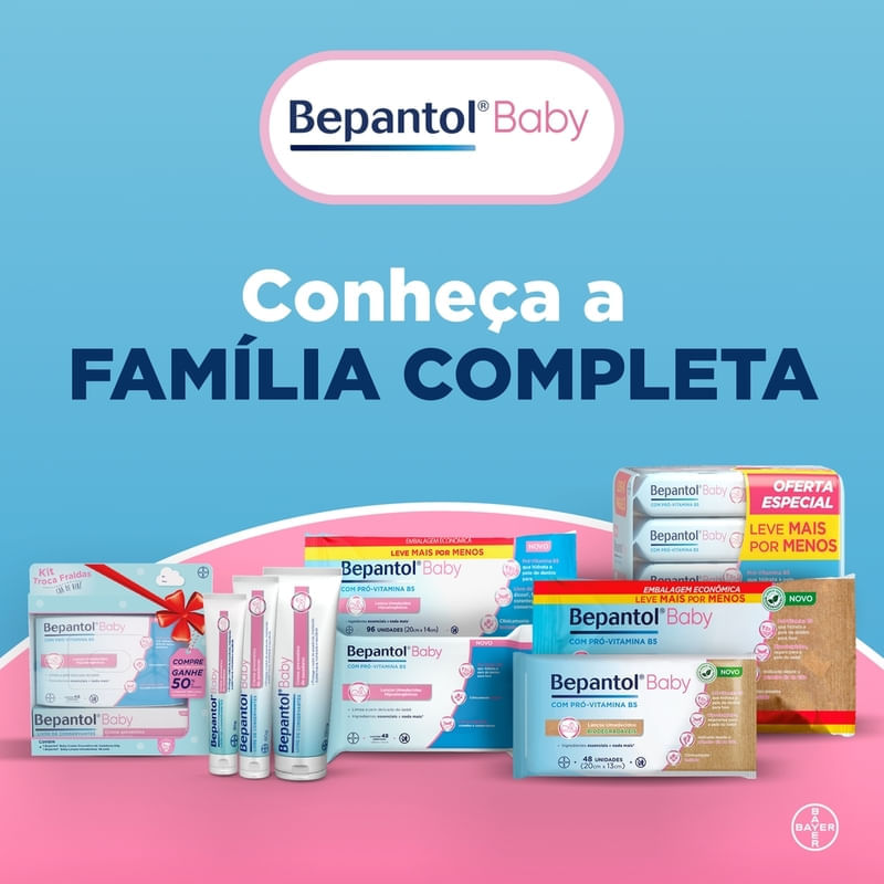 Kit Creme Preventivo de Assaduras Para Bebês Bepantol Baby 3 Unidades 30g