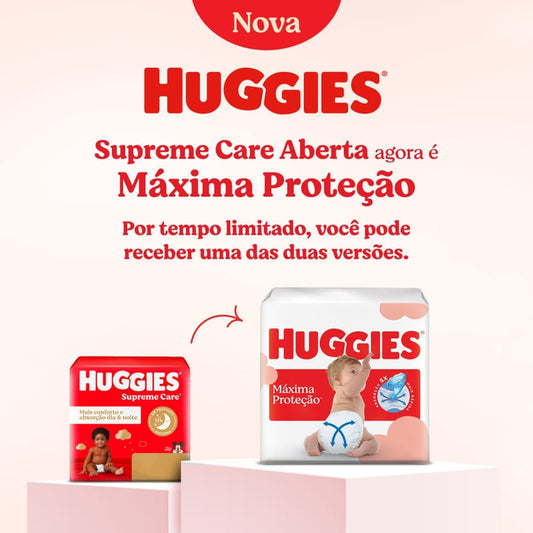 Fralda Huggies Supreme Care Máxima Proteção M 40 Unidades