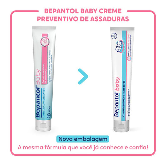 Creme Preventivo de Assaduras Para Bebês Bepantol Baby 60g