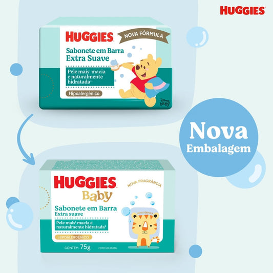 Sabonete em Barra Infantil Huggies Extra Suave 75g