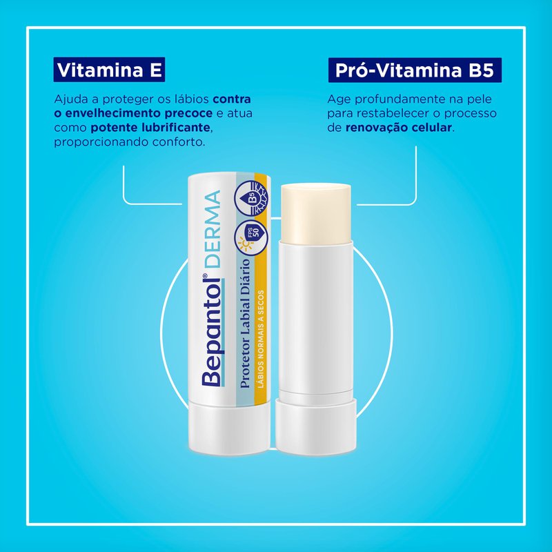 Protetor Labial Diário Bepantol Derma FPS50 4,5g