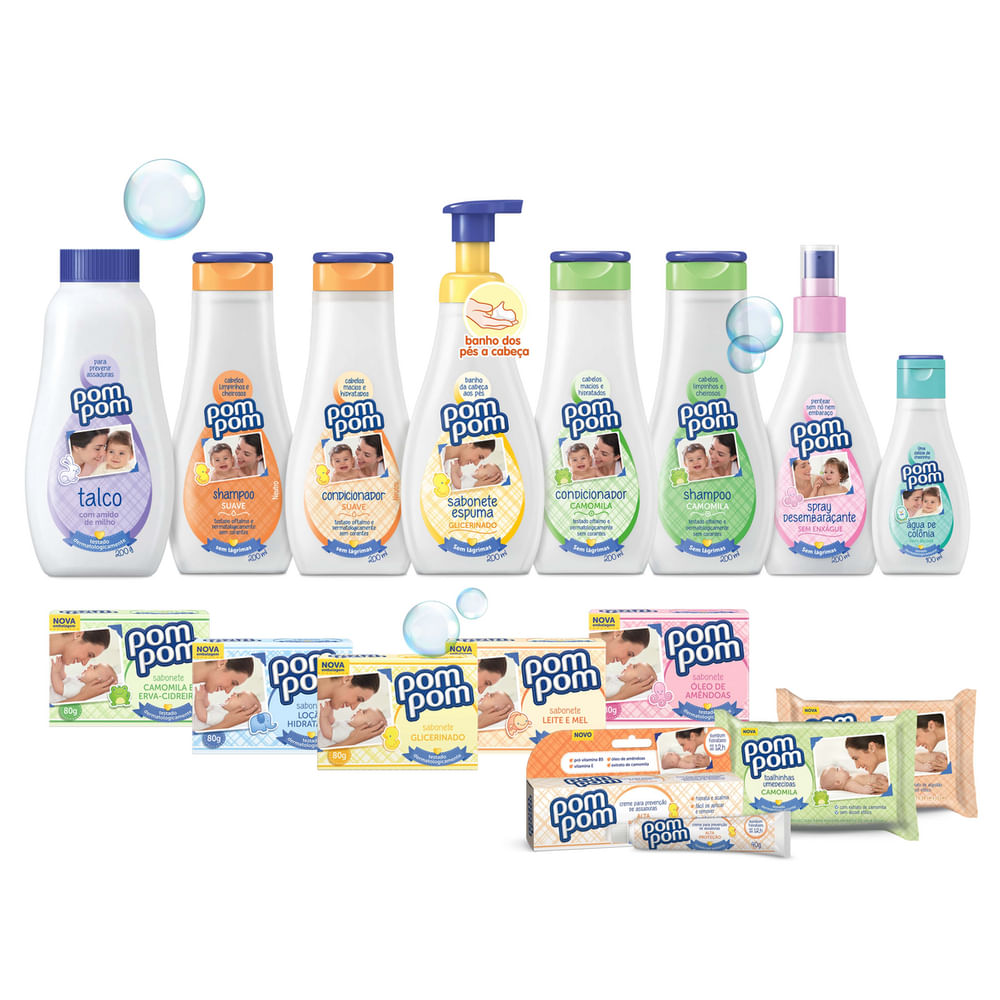 Sabonete Espuma Pompom Glicerinado 200ml