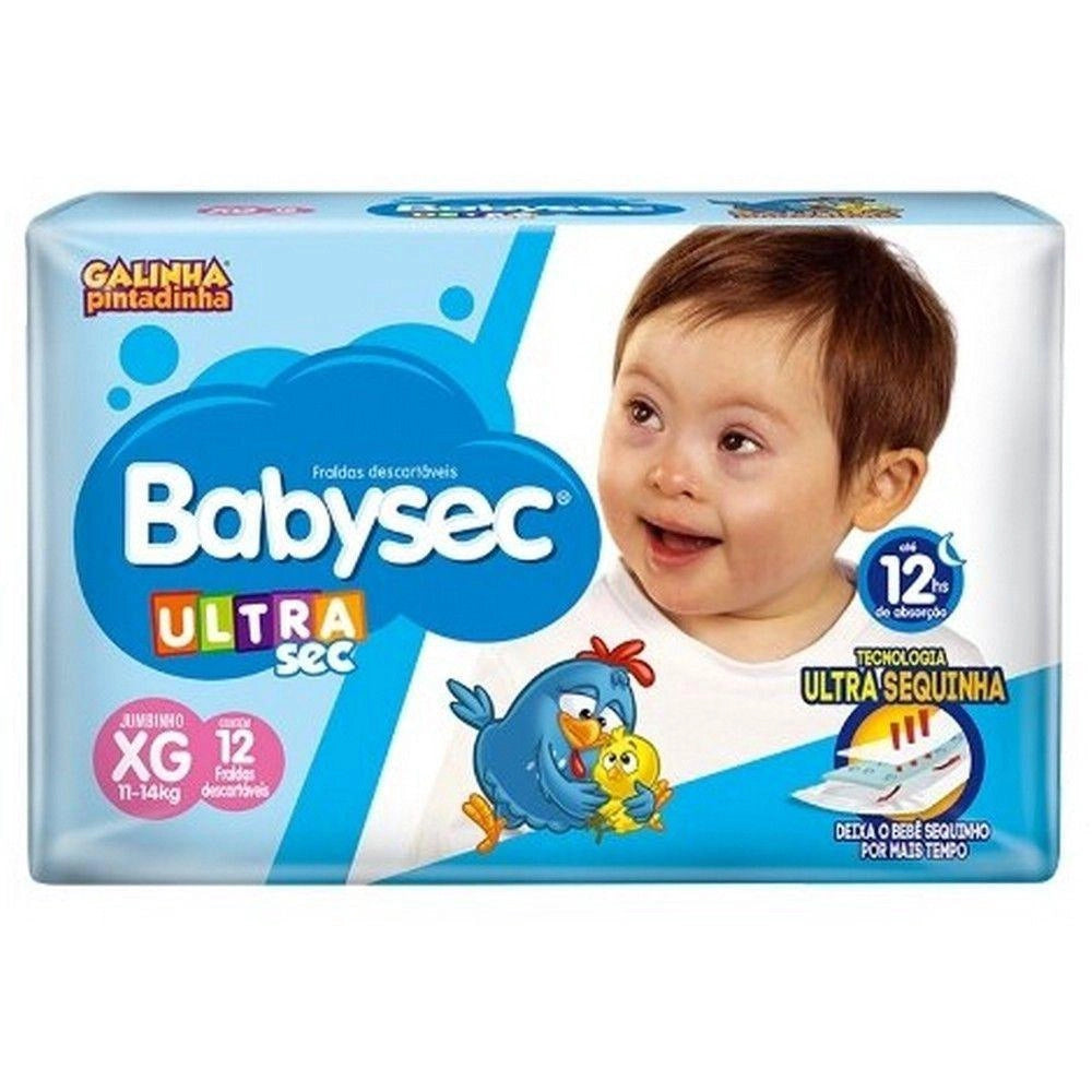 FRALDA INFANTIL BABYSEC XG - 96 UNIDADES