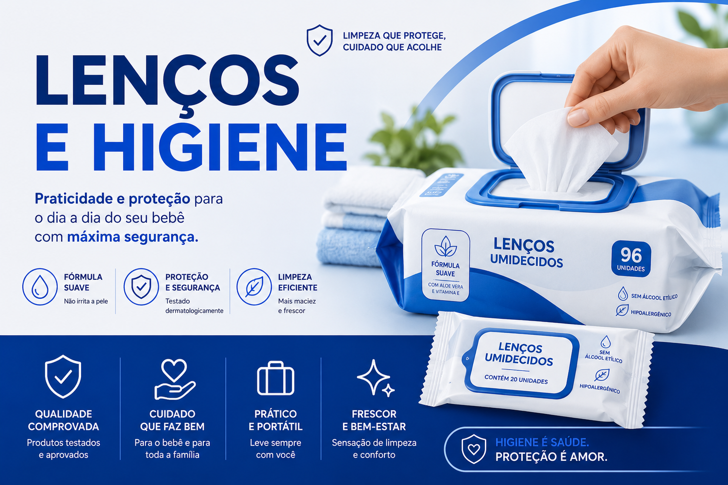 Lenços e Higiene