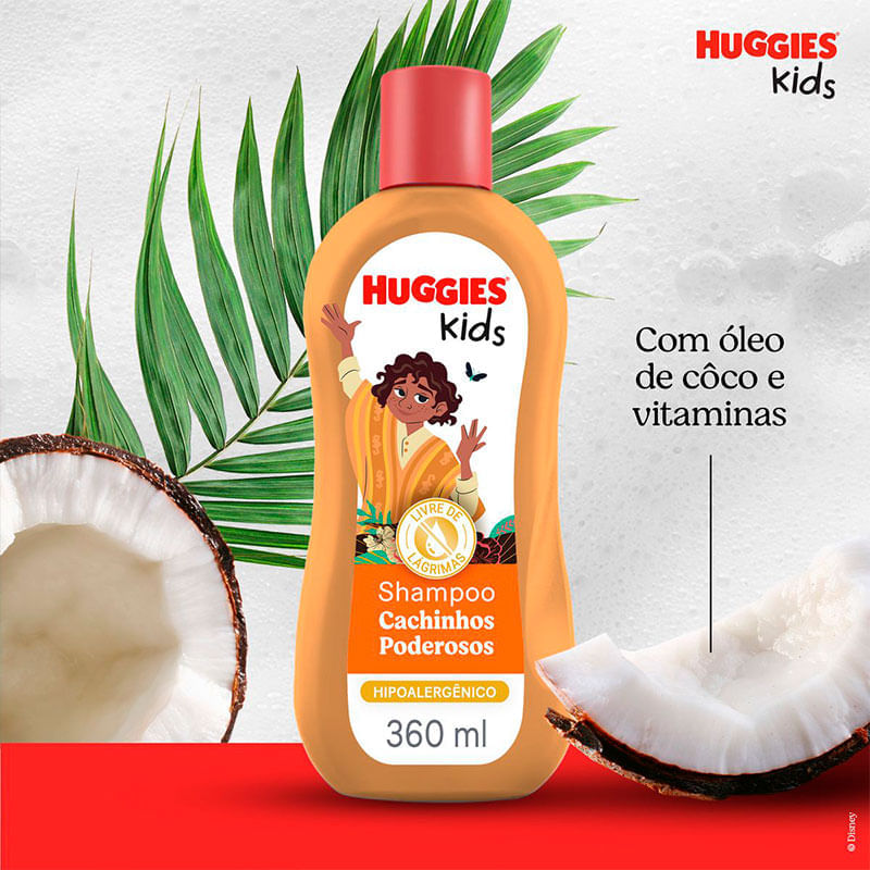 Shampoo Huggies Kids Encanto Cachinhos Poderosos 360ml
