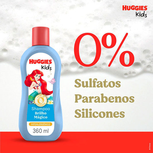 Shampoo Huggies Kids Ariel Brilho Mágico 360ml
