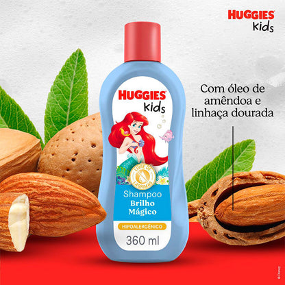 Shampoo Huggies Kids Ariel Brilho Mágico 360ml