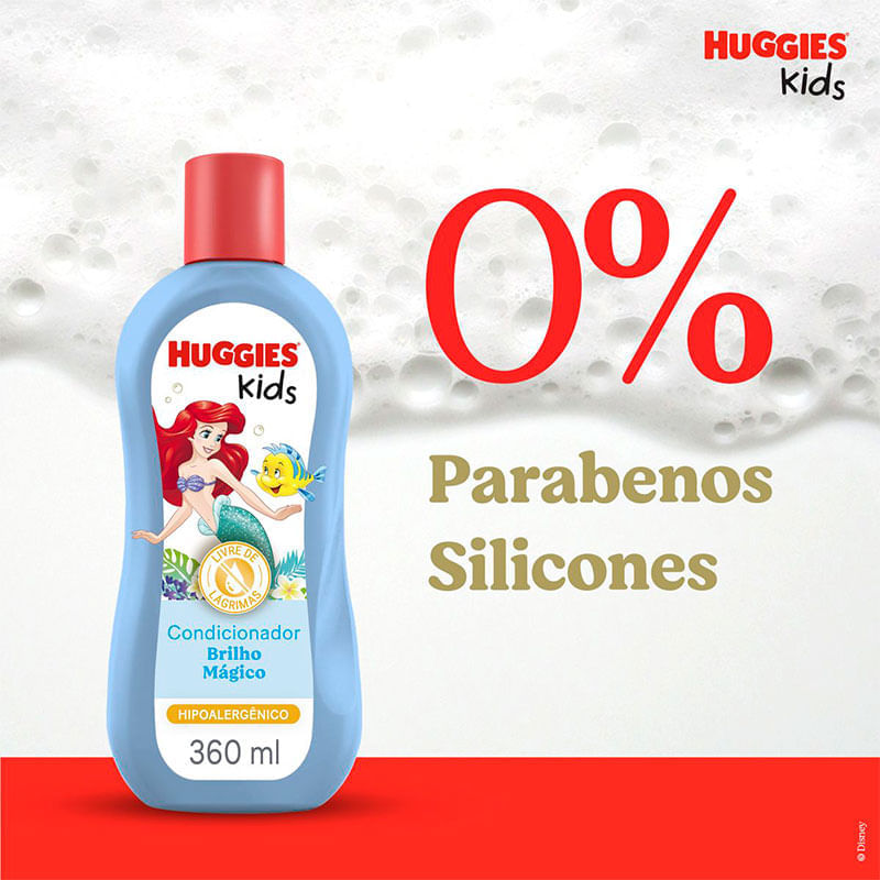 Condicionador Huggies Kids Ariel Brilho Mágico 360ml