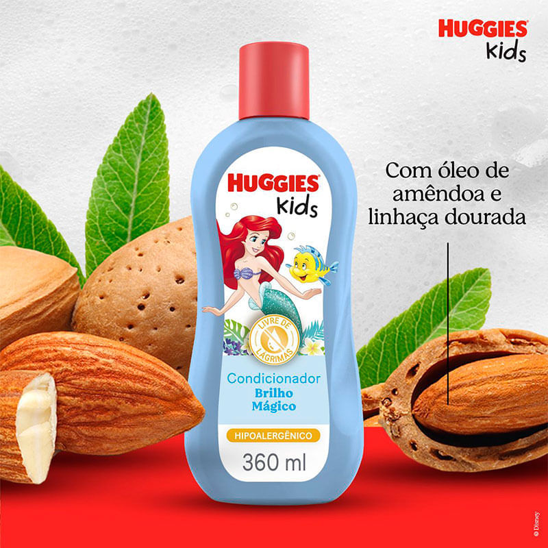 Condicionador Huggies Kids Ariel Brilho Mágico 360ml