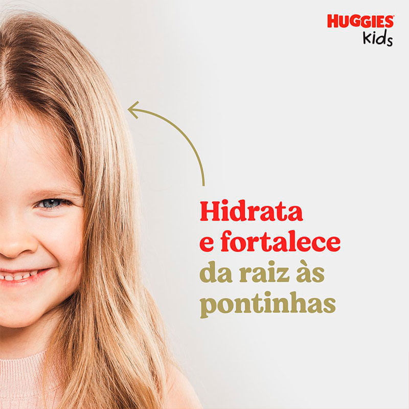 Shampoo Huggies Kids Rapunzel Nutrição e Força 360ml