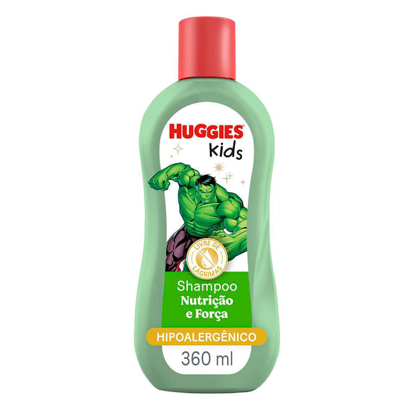 Shampoo Huggies Kids Hulk Nutrição e Força 360ml