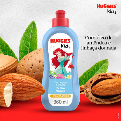 Creme para Pentear Huggies Kids Ariel Brilho Mágico 360ml