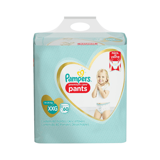 Fraldas Pampers Pants Premium Care XXG 60 Unidades