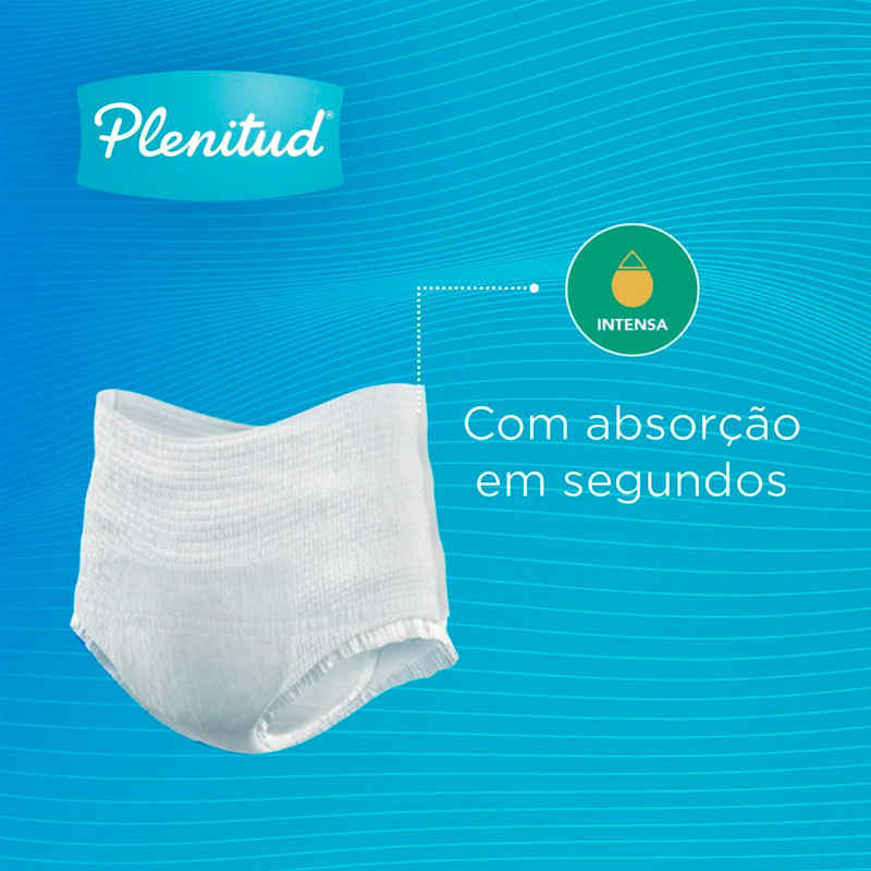 Roupa Íntima Plenitud Classic para Incontinência G/XG 24 Unidades