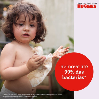Lenços Umedecidos Huggies Rosto e Corpo 48 Unidades