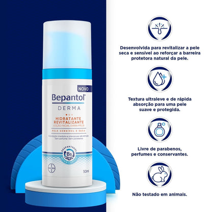 Loção Facial Diária Hidratante Revitalizante Bepantol Derma FPS25 50ml