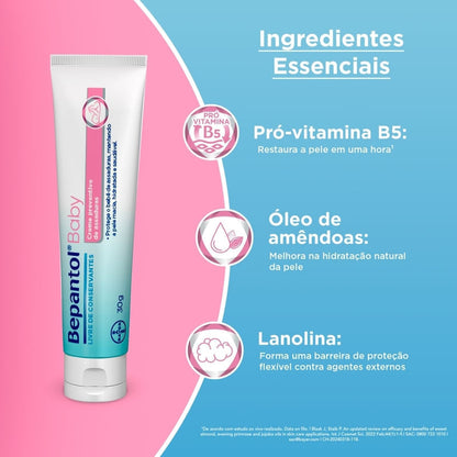 Creme Preventivo de Assaduras Para Bebês Bepantol Baby 30g