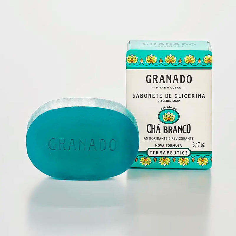 Sabonete em Barra de Glicerina Granado Chá Branco 90g