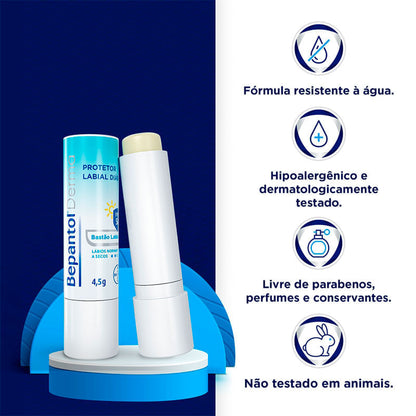 Protetor Labial Diário Bepantol Derma Lábios Normais a Secos FPS50 4,5g
