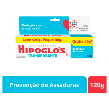 Creme Preventivo de Assaduras Hipoglós Transparente 120g