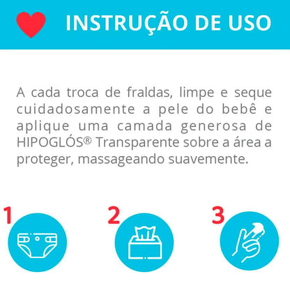 Creme Preventivo de Assaduras Hipoglós Transparente 120g