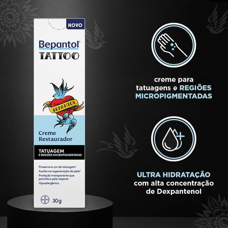 Creme Restaurador Bepantol Tattoo 30g