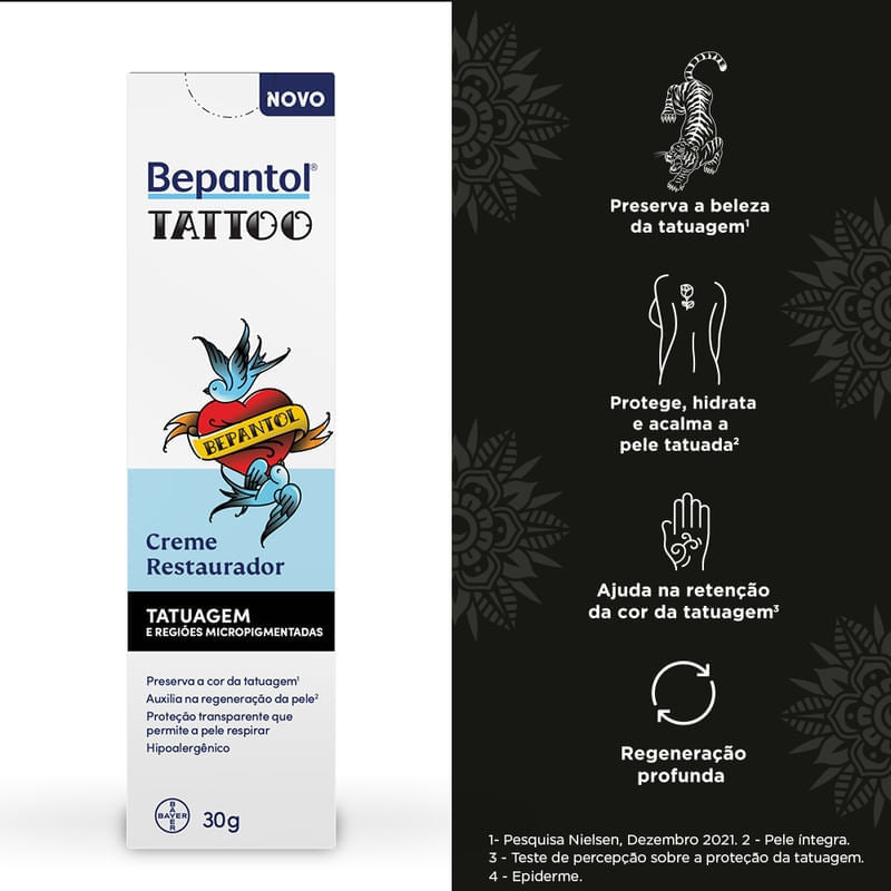 Creme Restaurador Bepantol Tattoo 30g