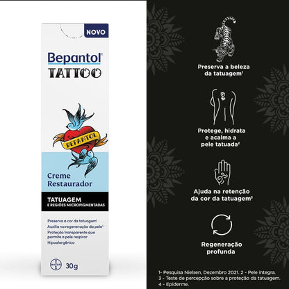 Creme Restaurador Bepantol Tattoo 30g