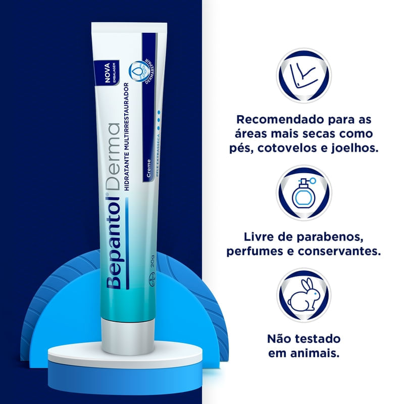 Bepantol Derma Creme Hidratante Multirrestaurador Pele Extrasseca 20g