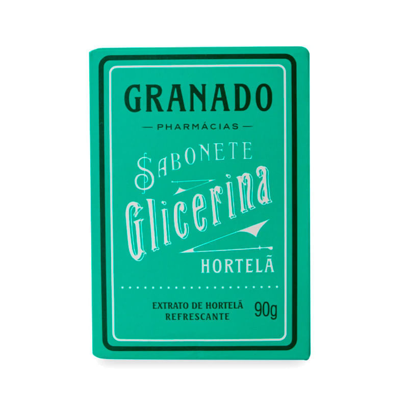 Sabonete em Barra Granado Glicerina Extrato de Hortelã 90g