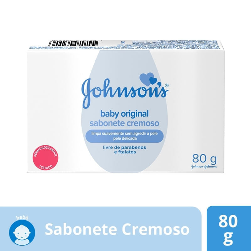 Sabonete em Barra Johnson's Baby Original 80g