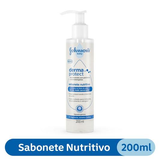 Sabonete Líquido Nutritivo Johnson's Baby Derma Protect 200ml