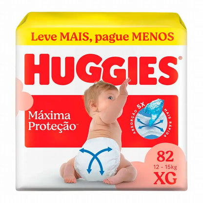 Fralda Huggies Máxima Proteção XG 82 Unidades