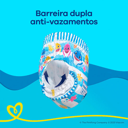 Fraldas Pampers Splashers Baby Shark G 11 Unidades