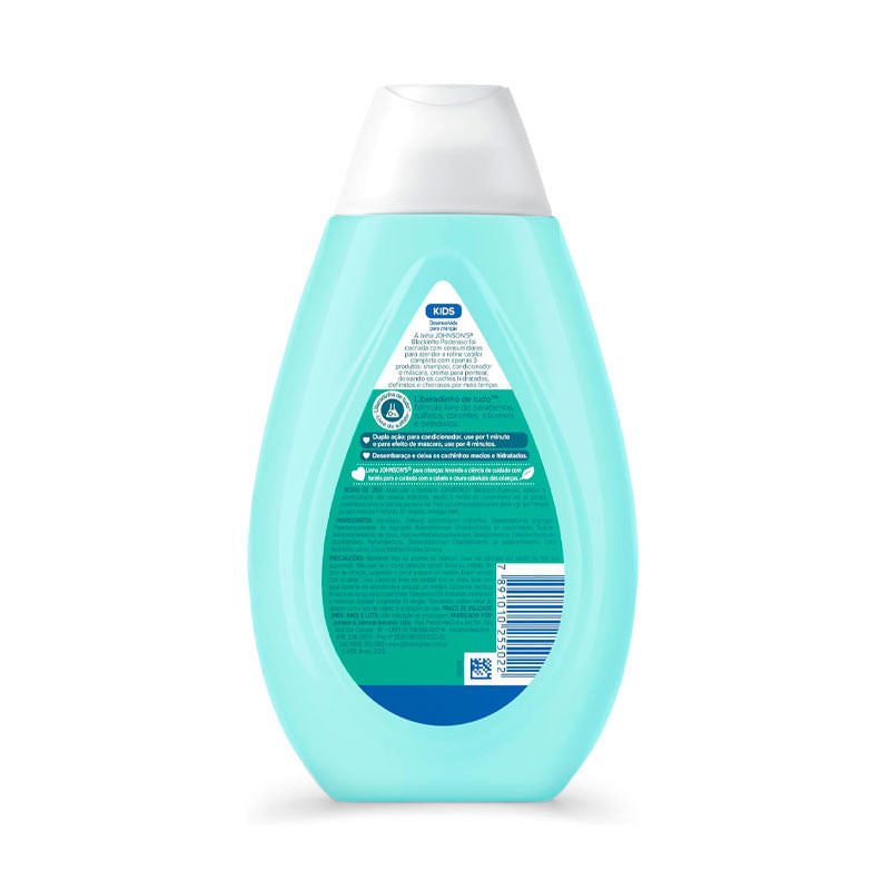 Condicionador e Máscara Infantil Para Cabelos Crespos Johnson’s Kids Blackinho Poderoso 380ml