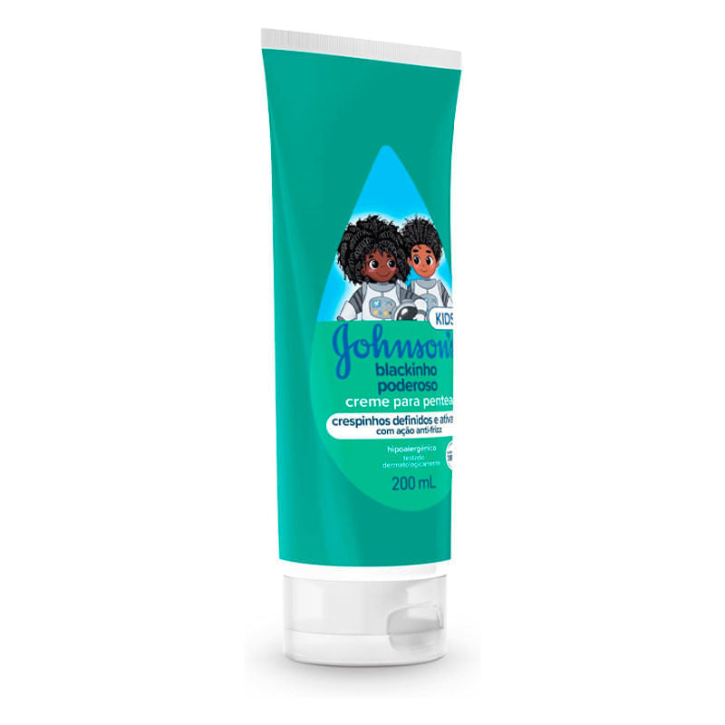 Creme Para Pentear Johnson’s Kids Blackinho Poderoso 200ml