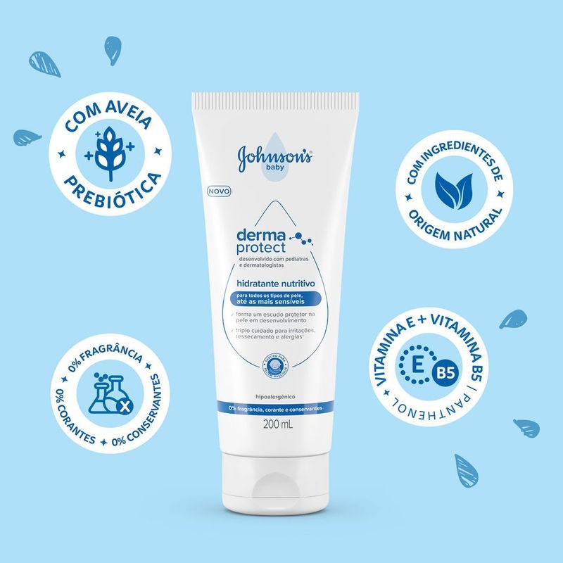 Hidratante Nutritivo Johnson's Baby Derma Protect 200ml
