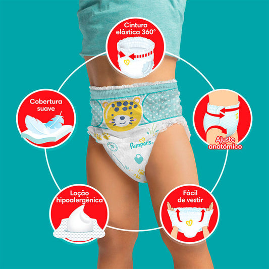 Fralda Pampers Pants Ajuste XXXG 24 Unidades