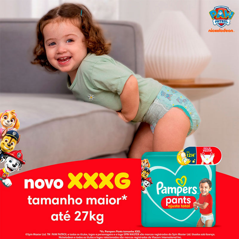 Fralda Pampers Pants Ajuste XXXG 24 Unidades
