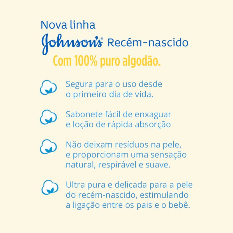 Sabonete Líquido Johnson's Baby Recém-Nascido 200ml