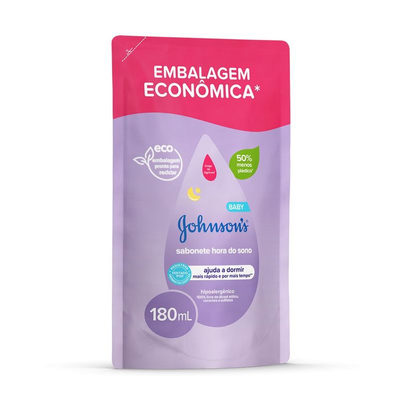 Sabonete Líquido Refil Johnson's Baby Hora do Sono 180ml