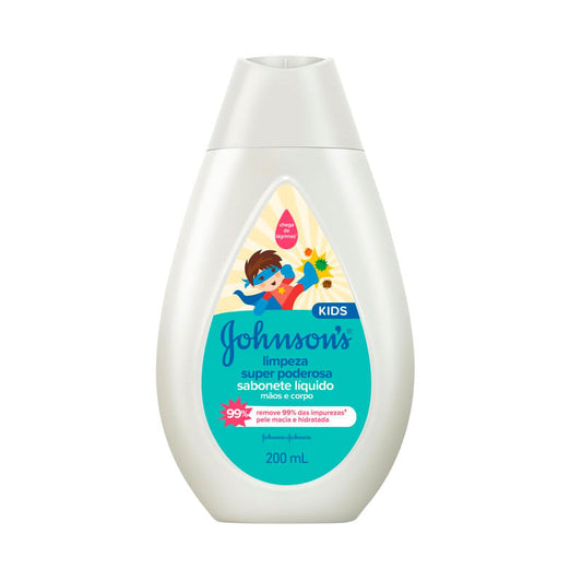 Sabonete Líquido Johnson's Kids Limpeza Super Poderosa 200ml