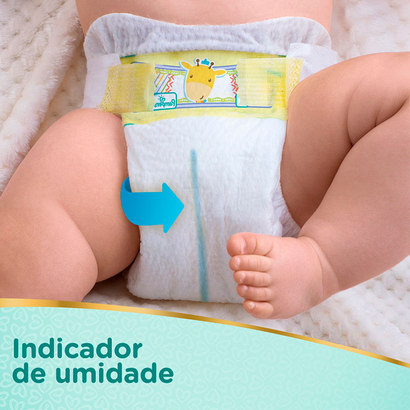 Fraldas Pampers Recém Nascido Premium Care RN+ 36 Unidades