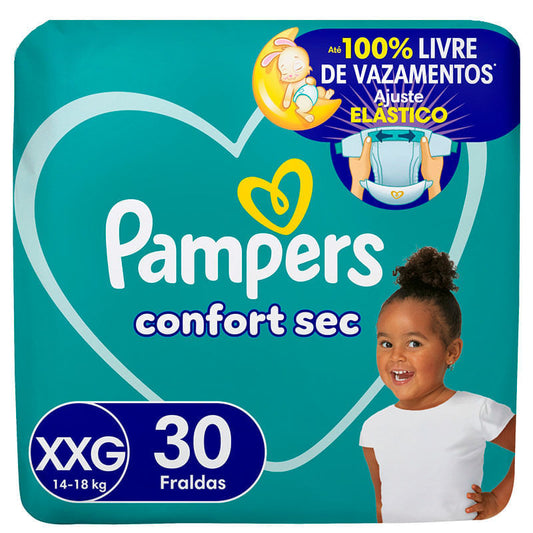 Fraldas Pampers Confort Sec XXG 30 Unidades