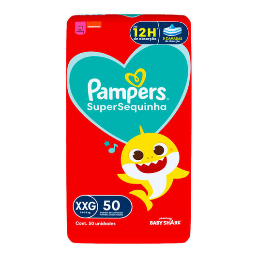 Fralda Pampers Super Sequinha Super XXG 50 Unidades