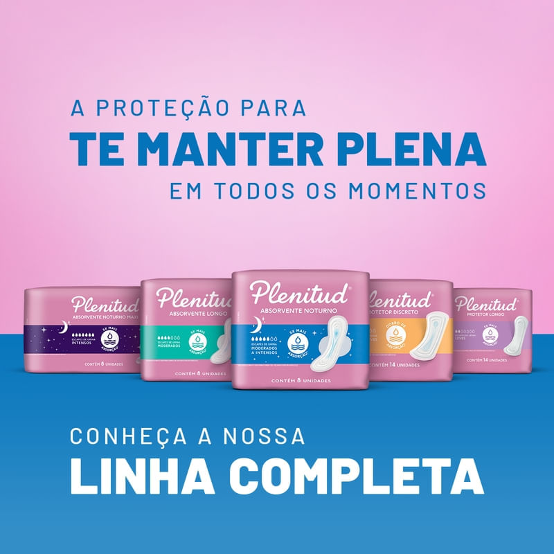 Absorvente Noturno Plenitud 8 Unidades