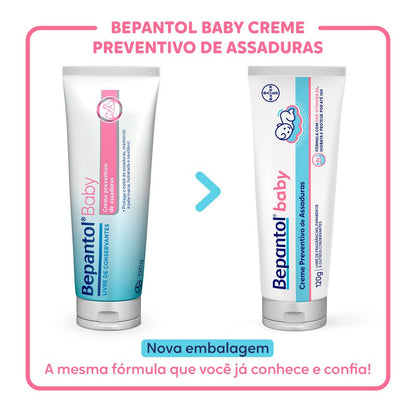 Creme Preventivo de Assaduras Para Bebês Bepantol Baby 120g